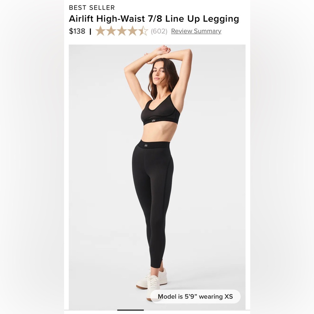 Airlift high waist 7/8 line up leggings